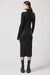 BLACK HIGH NECK SLIM FIT DRESS