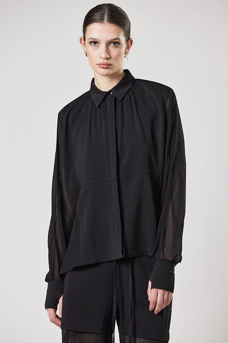 BLACK OVER SOFT SHIRT