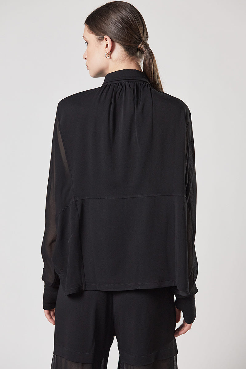 BLACK OVER SOFT SHIRT