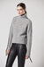 LIGHT GREY ALPACA HIGH NECK SWEATER