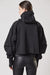 BLACK HOODED SWEAT JACKET