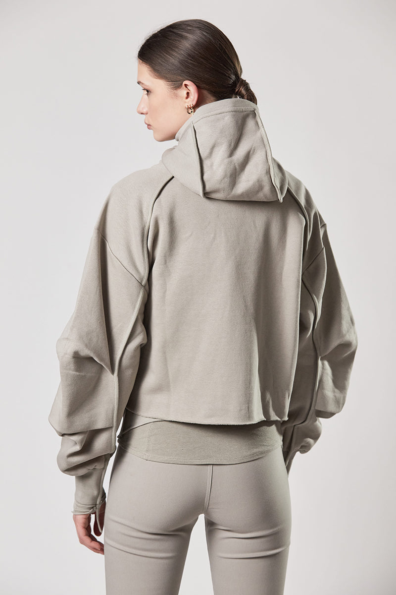 MOONBEAM HOODED SWEAT JACKET