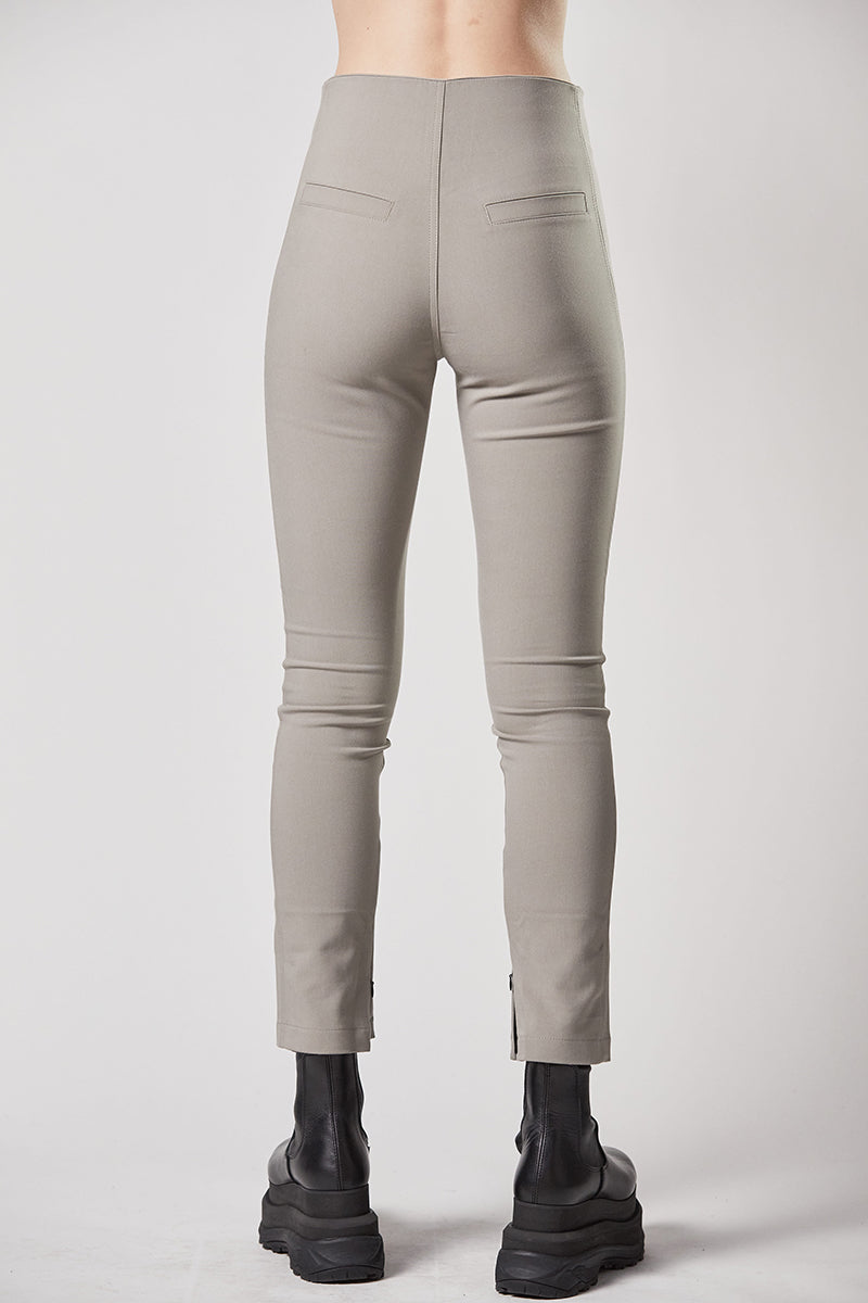 MOONBEAM SLIM FIT ZIPPED TROUSERS