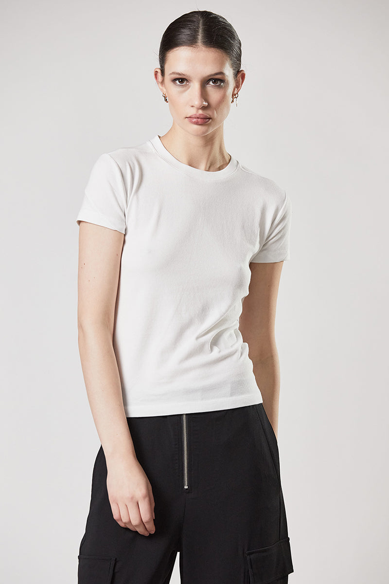 OFF WHITE SOFT BASIC TEE