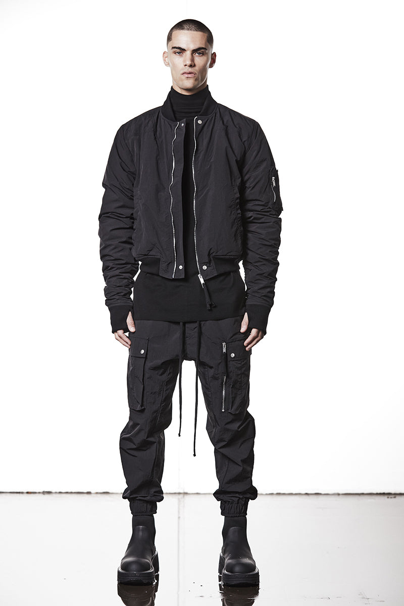TECHNICAL CRASHED TOUCH BOMBER JACKET