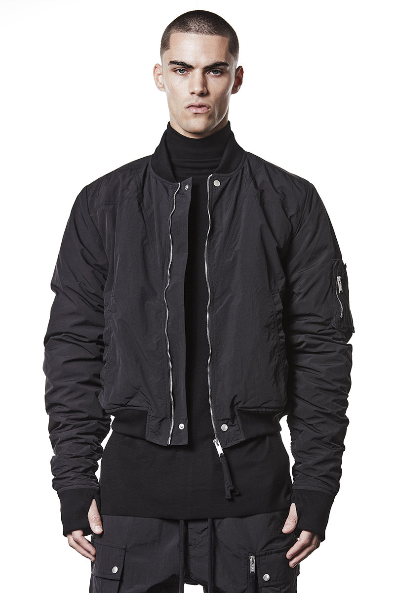 TECHNICAL CRASHED TOUCH BOMBER JACKET