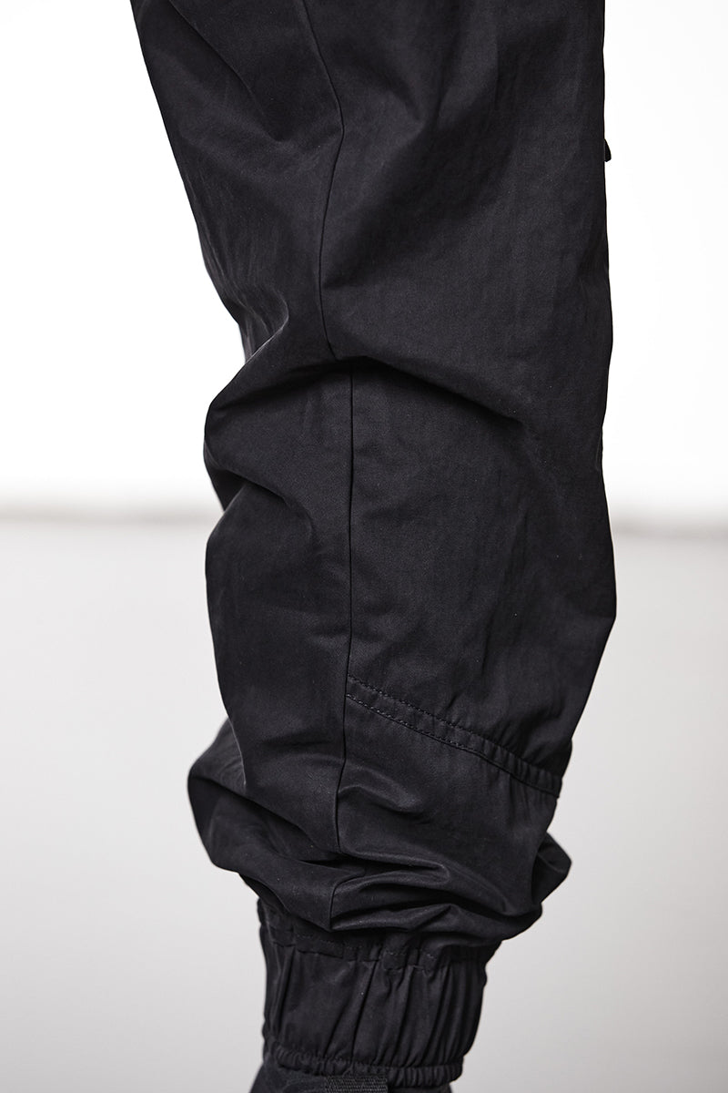 PEACHED COTTON CARGO TROUSERS