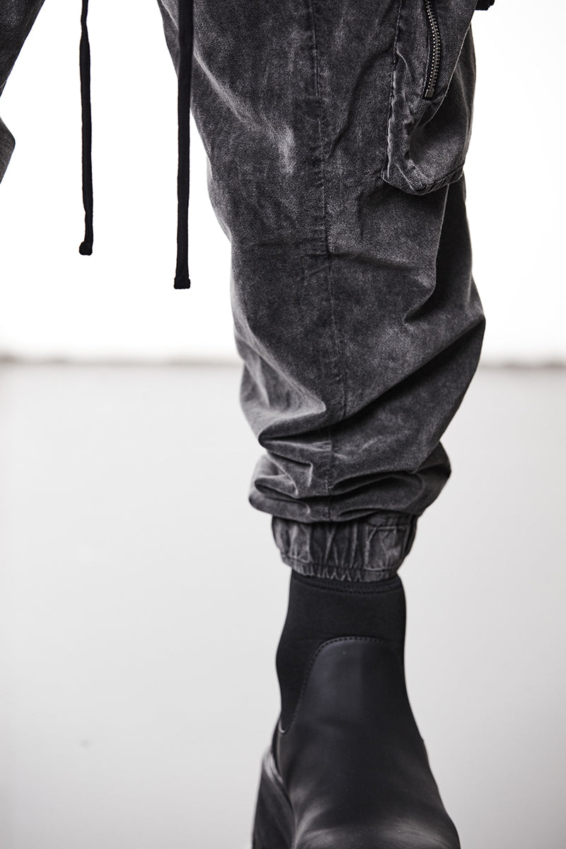 VELVET CARGO TROUSERS
