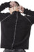 BLACK ALPACA HIGH NECK JERSEY