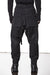 PEACHED COTTON LOW CROTCH TROUSERS