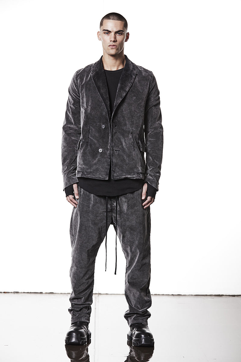 VELVET LOW CROTCH TROUSERS