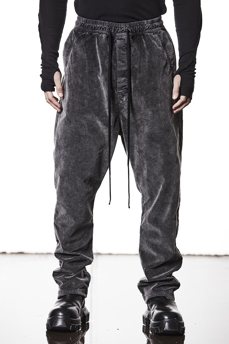 VELVET LOW CROTCH TROUSERS