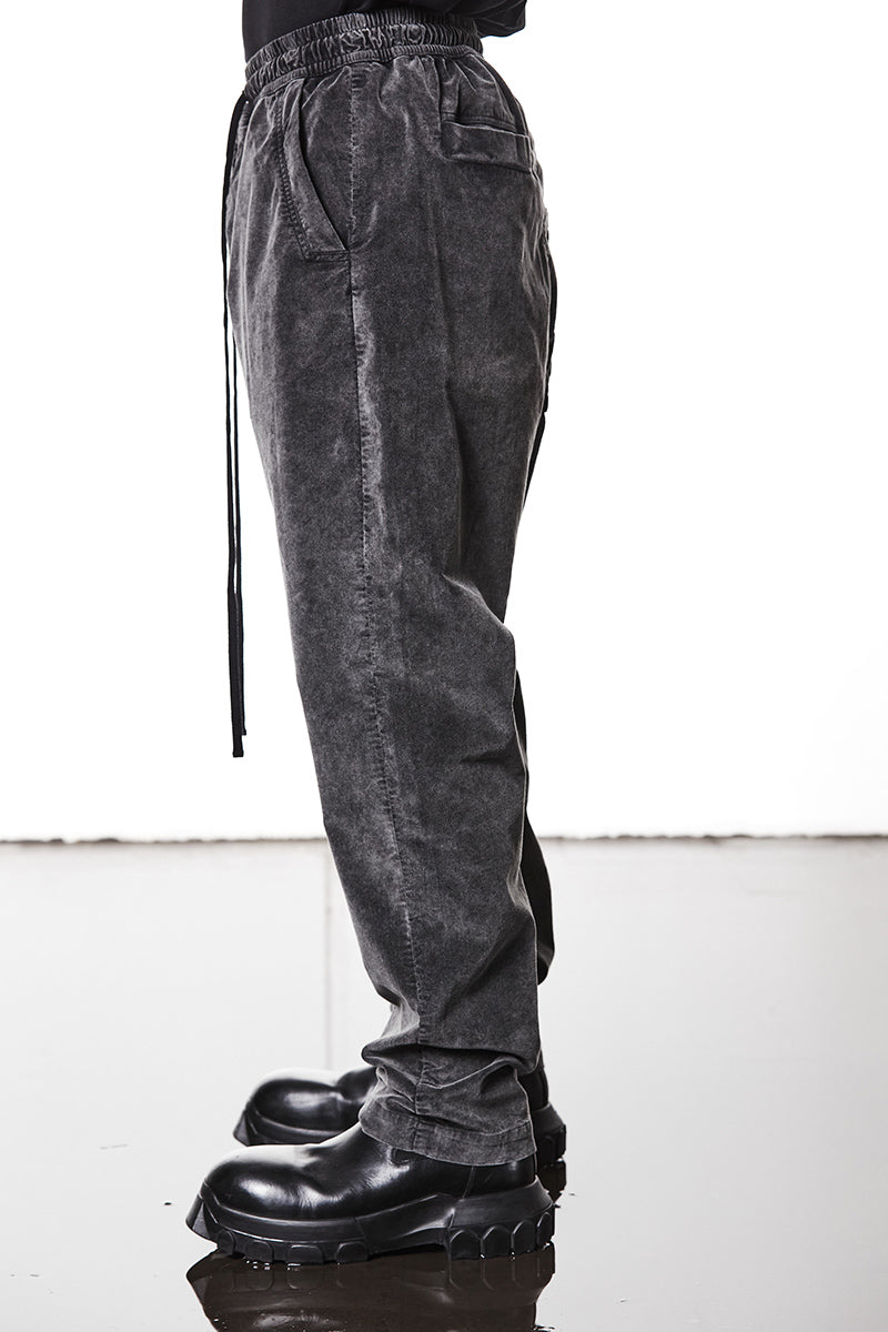 VELVET LOW CROTCH TROUSERS