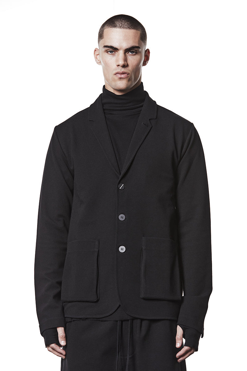 STRUCTURED JERSEY BLAZER