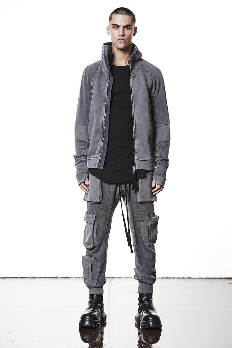 thom/krom HOODIE ZIP JACKET ウィンタージャケット Thom Krom | Shop Online | AW25 | Used Grey Sweat Hooded Zip