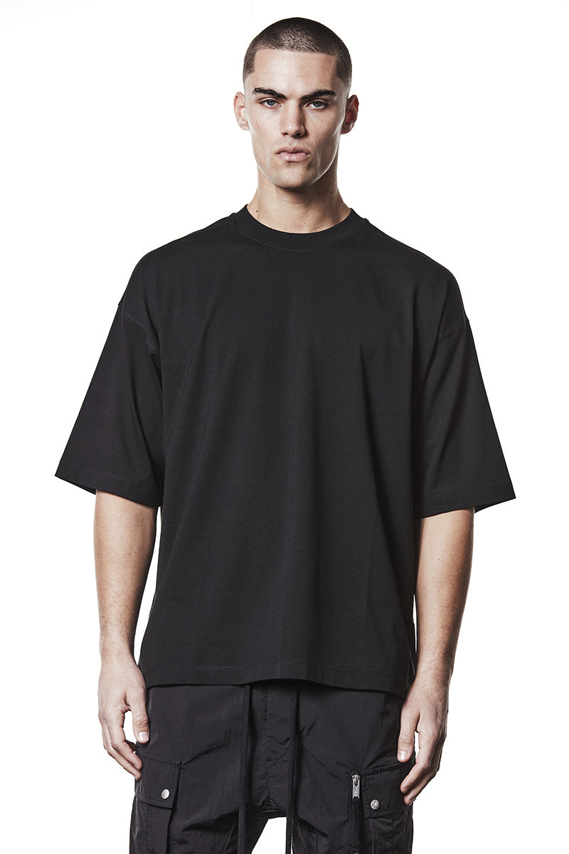 BLACK STRONG MODAL JERSEY OVERSIZED TEE