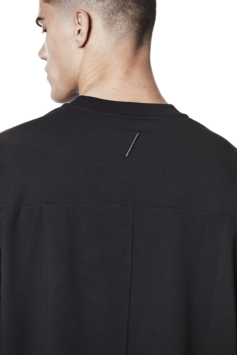 BLACK STRONG MODAL JERSEY OVERSIZED TEE