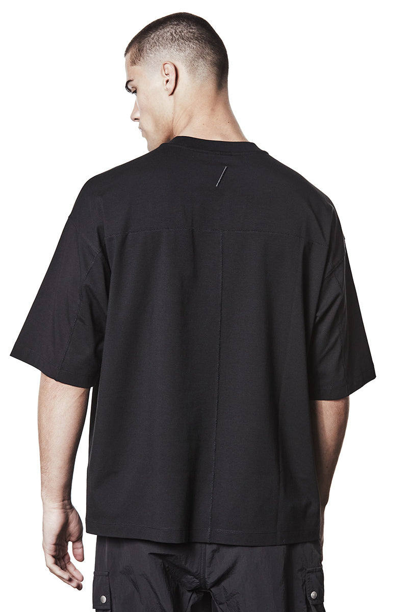 BLACK STRONG MODAL JERSEY OVERSIZED TEE
