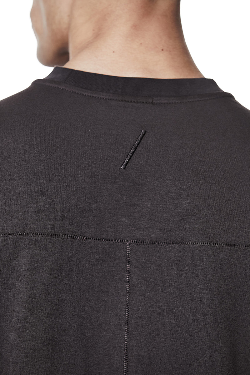 NIGHT BROWN STRONG MODAL JERSEY OVERSIZED TEE