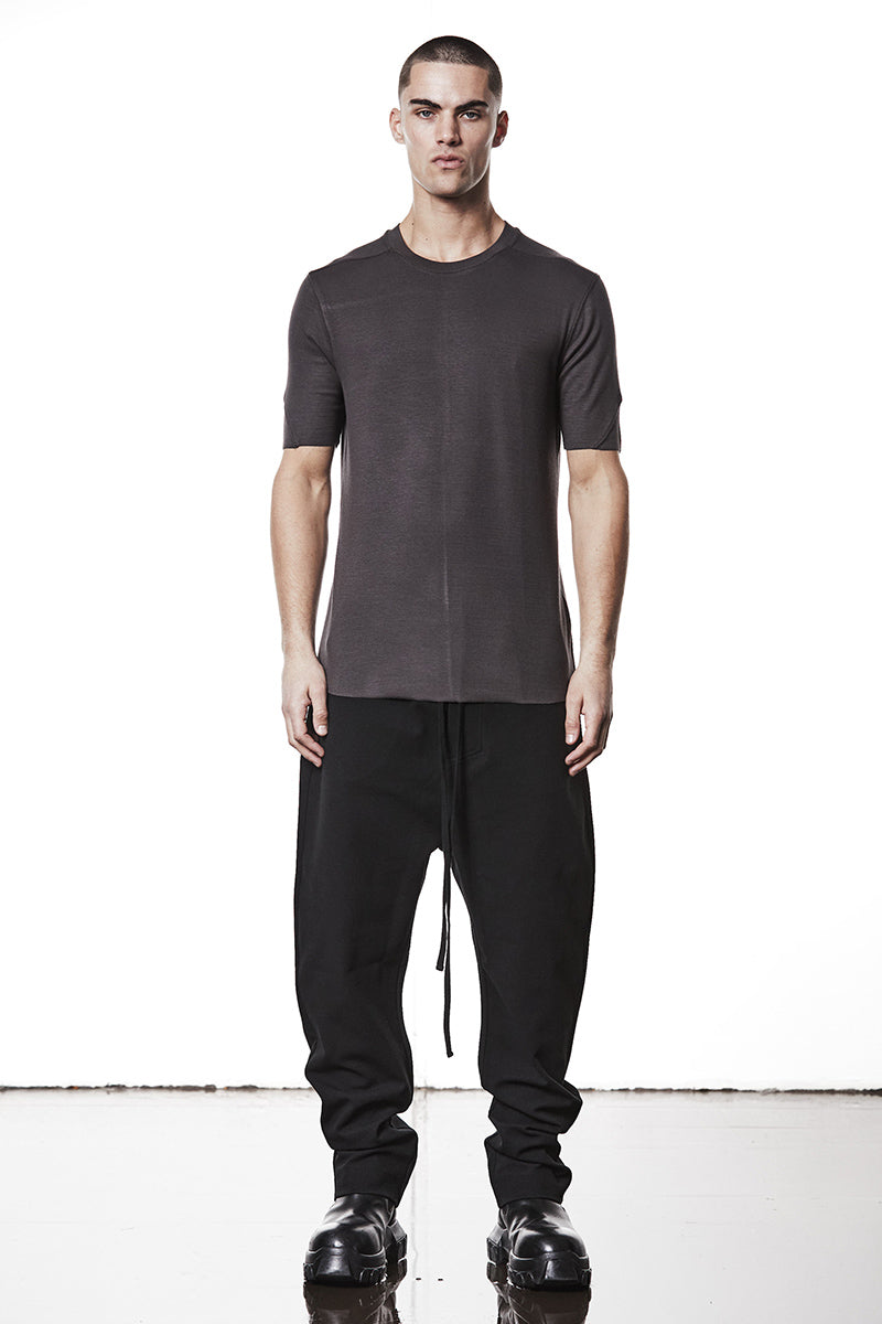 NIGHT BROWN REGULAR FIT SOFT FLUFFY TEE