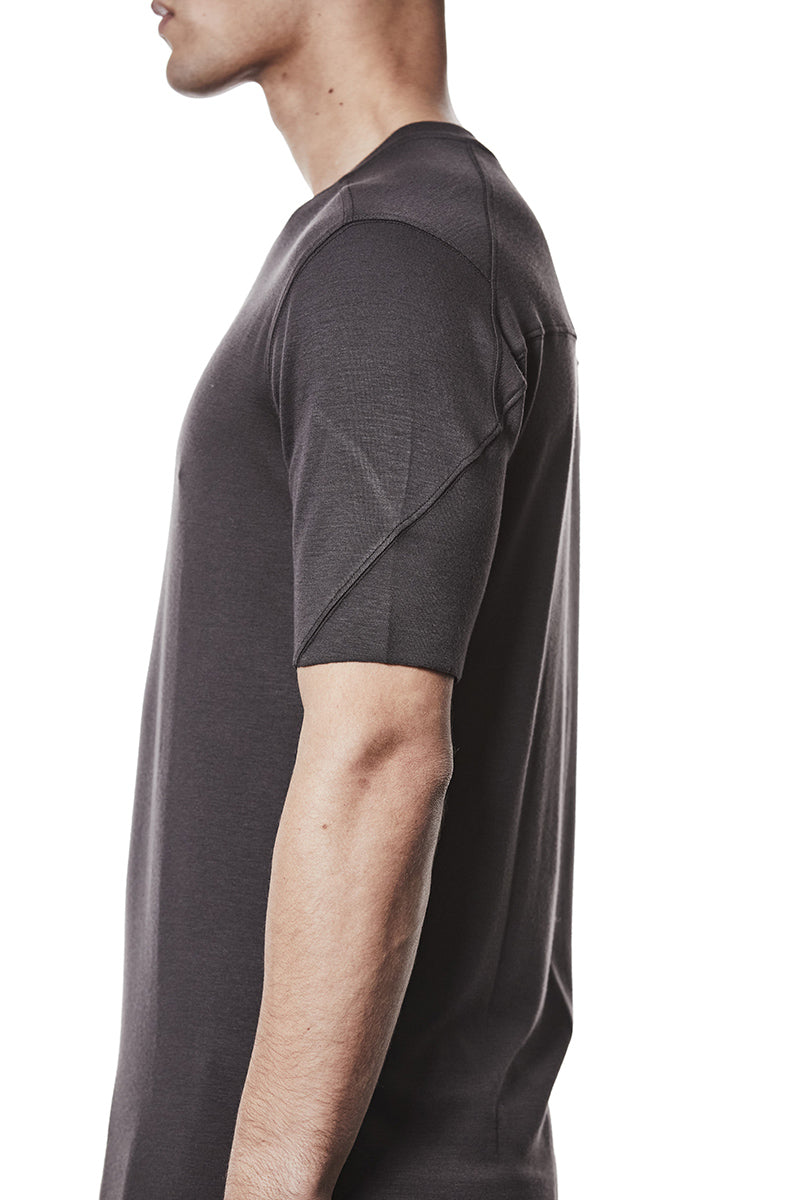 NIGHT BROWN REGULAR FIT SOFT FLUFFY TEE