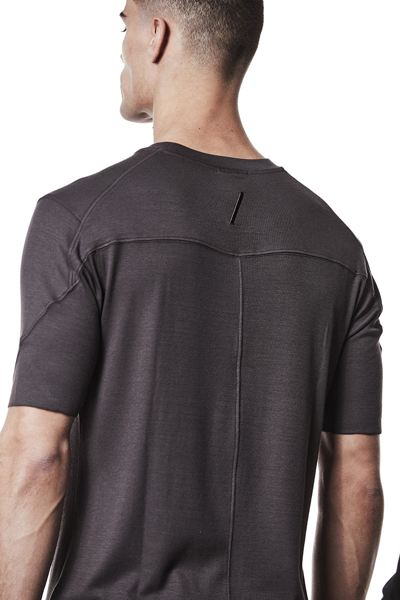 NIGHT BROWN REGULAR FIT SOFT FLUFFY TEE