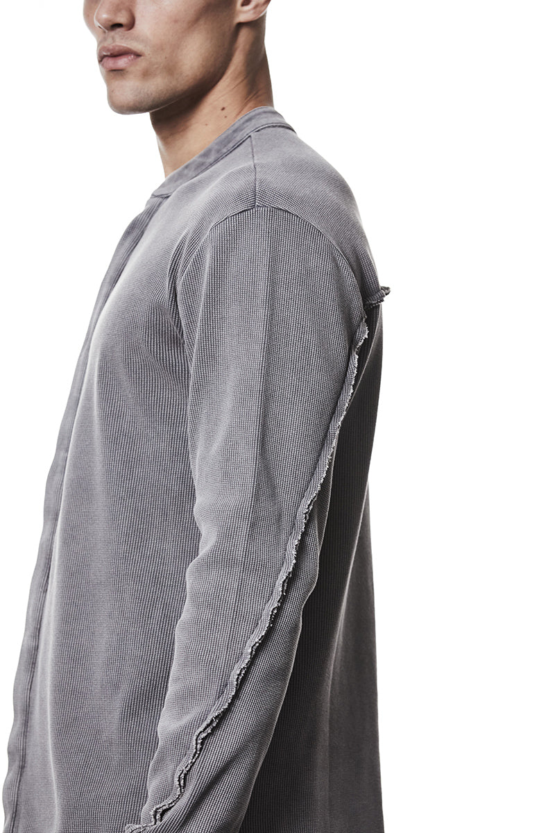 USED GREY STRUCTURED SOFT JERSEY SHIRT