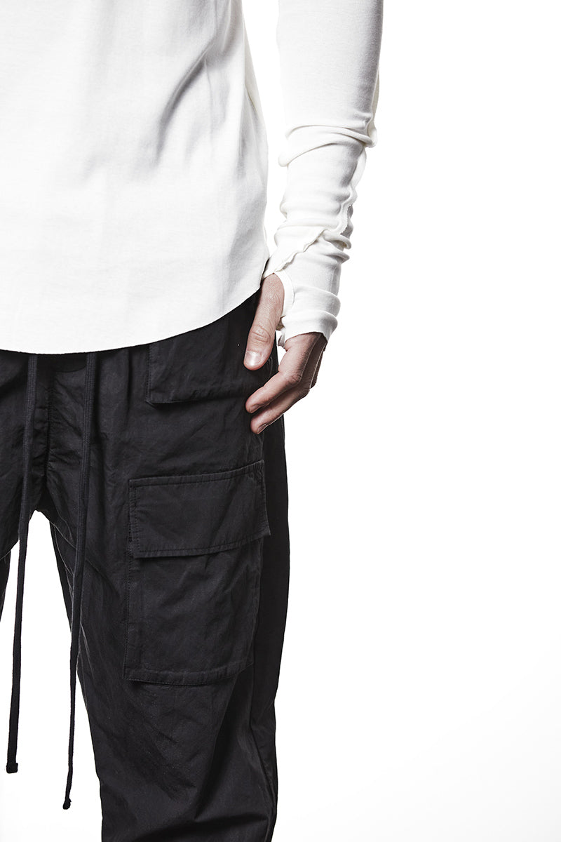 CREAM LIGHT COTTON JERSEY TOP