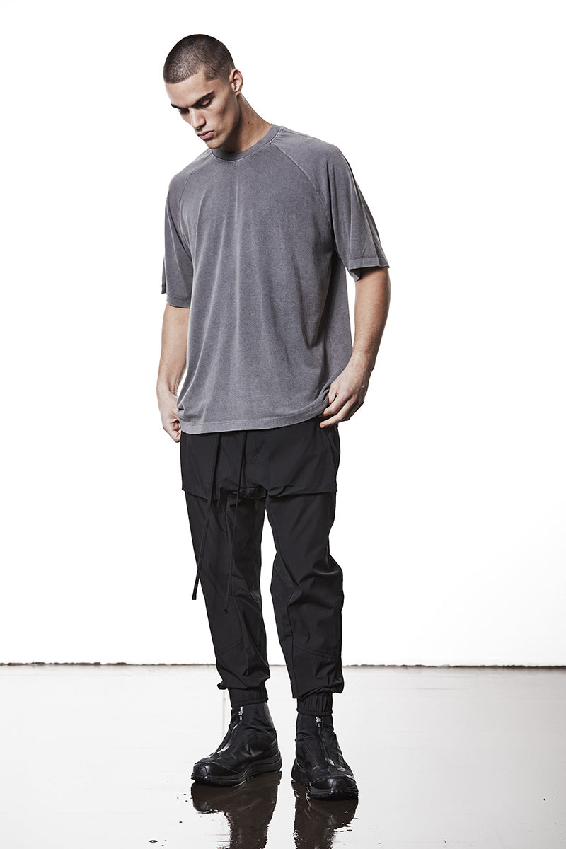 USED GREY OVERSIZED FLUFFY JERSEY TEE