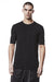 BLACK SOFT FLUFFY JERSEY TEE