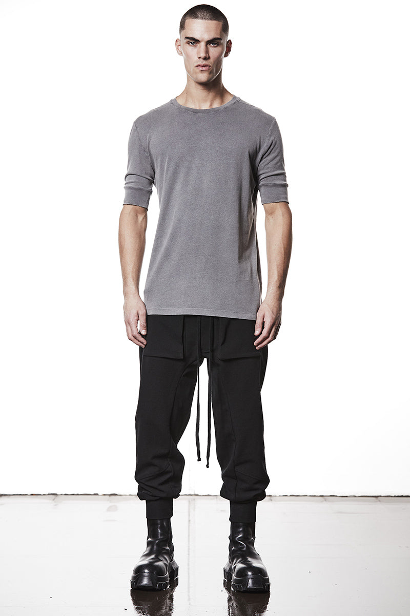 USED GREY SOFT FLUFFY JERSEY TEE