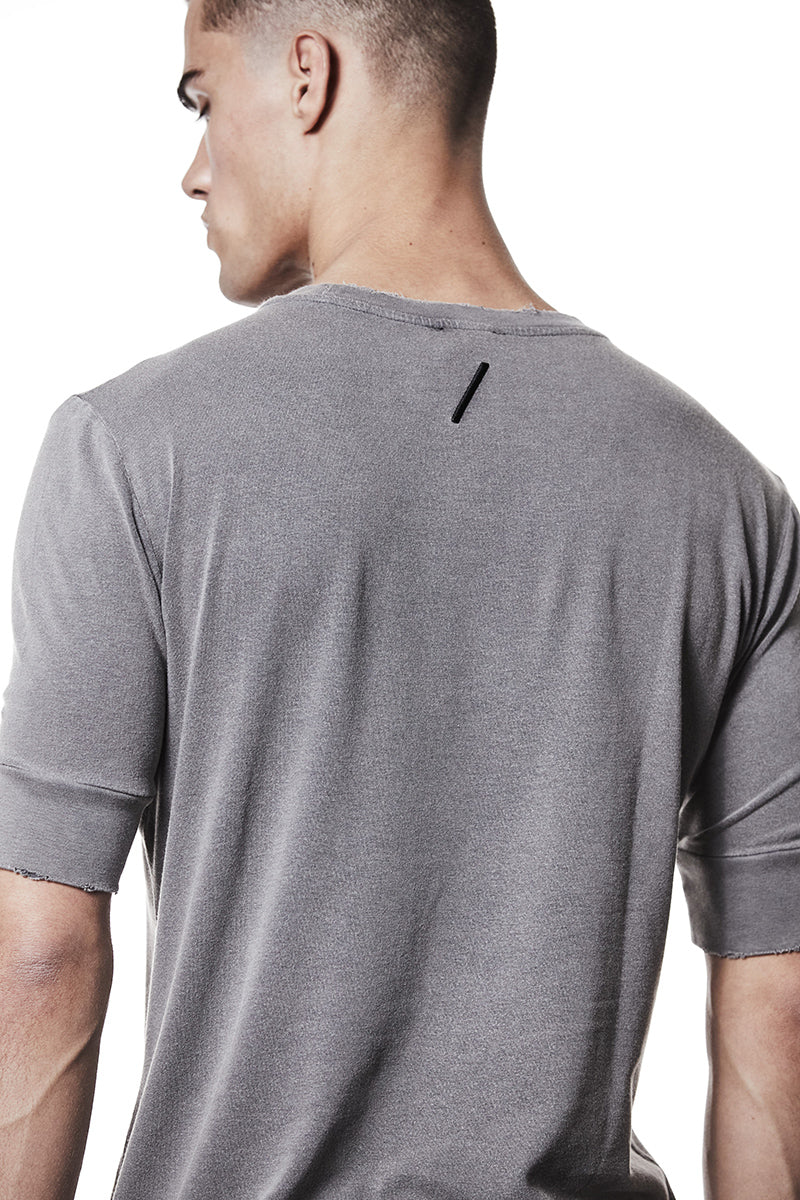 USED GREY SOFT FLUFFY JERSEY TEE