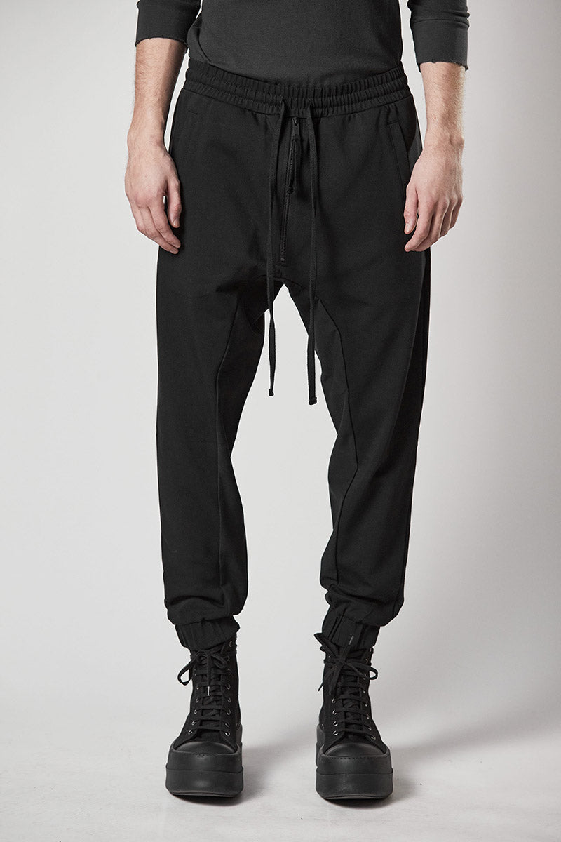 Thom Krom | Shop Online | AW24 | Black Zipped Drop Crotch