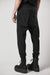 BLACK DROP CROTCH JERSEY TROUSERS