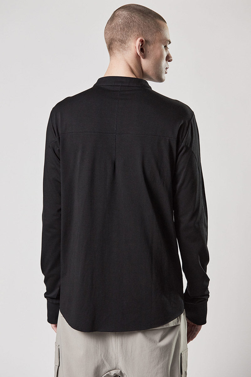 BLACK SOFT STRONG MODAL SHIRT