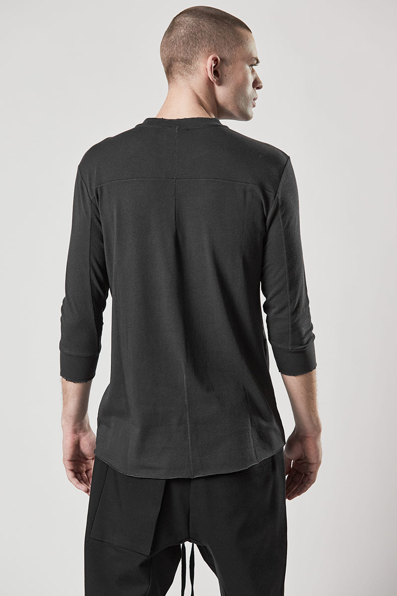 IRON GREY HALF SLEEVES TOP