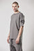 ASH GREY POCKETED SLEEVE TEE