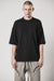 BLACK ROUND NECK OVER TEE