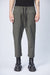 GREEN CROPPED DRAWSTRING TROUSERS