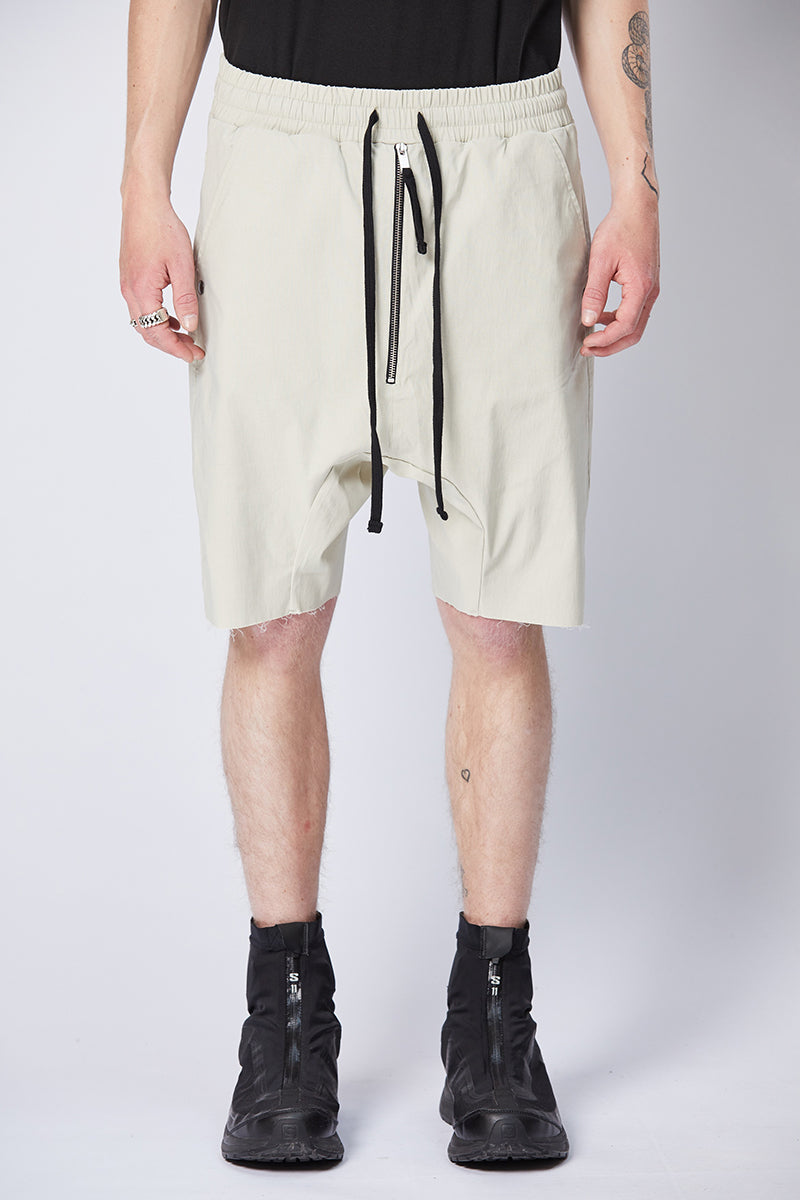 SAND FRONT ZIP SHORTS