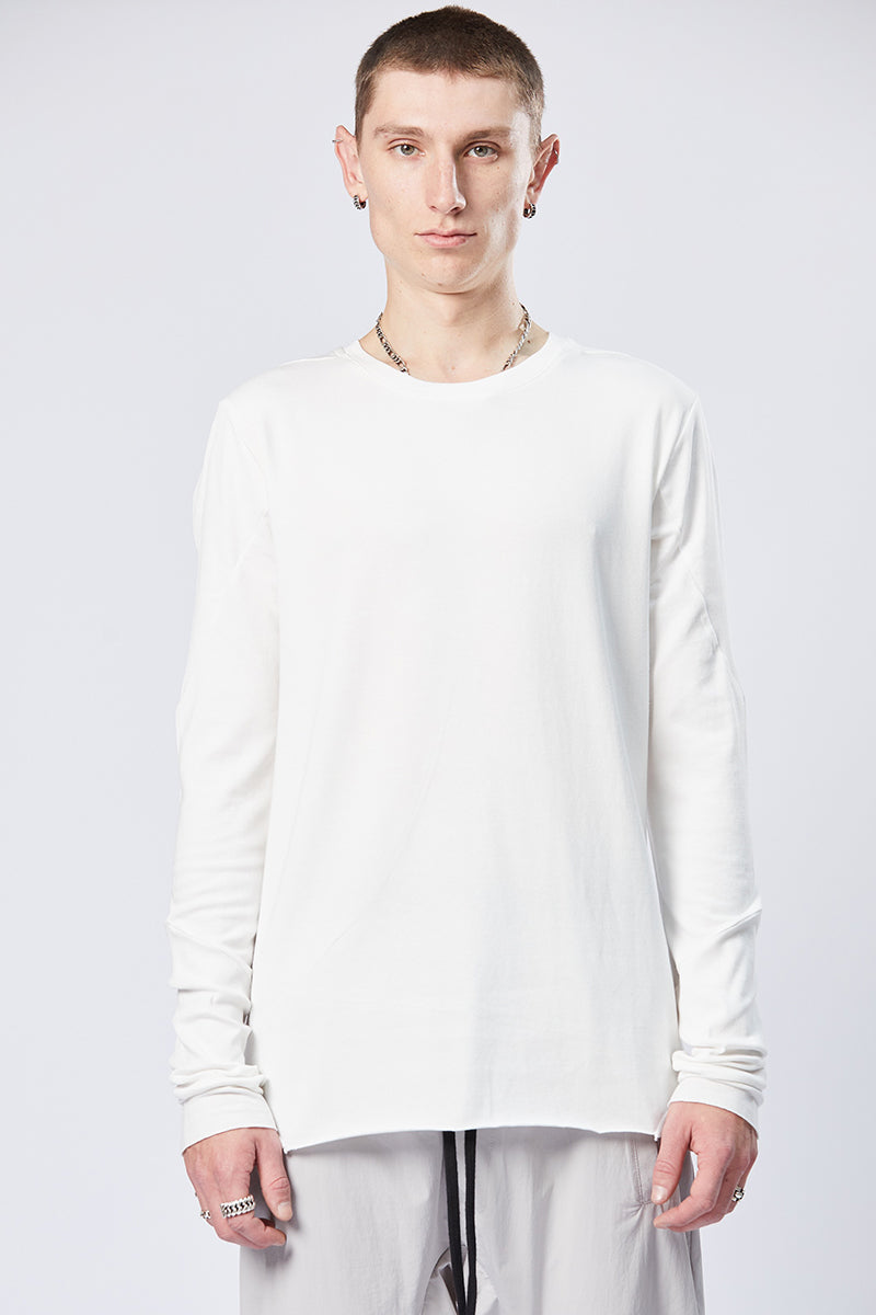 OFF WHITE SOFT FLUFFY JERSEY TEE