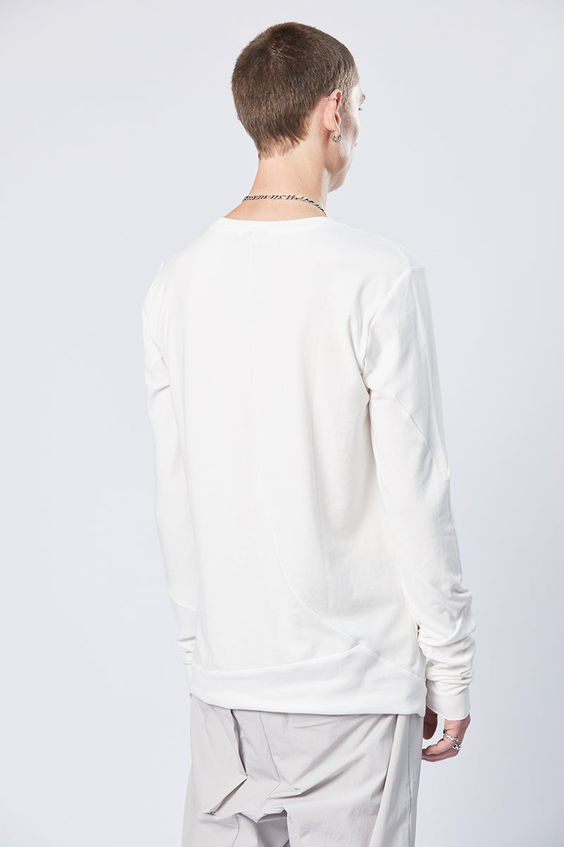 OFF WHITE SOFT FLUFFY JERSEY TEE