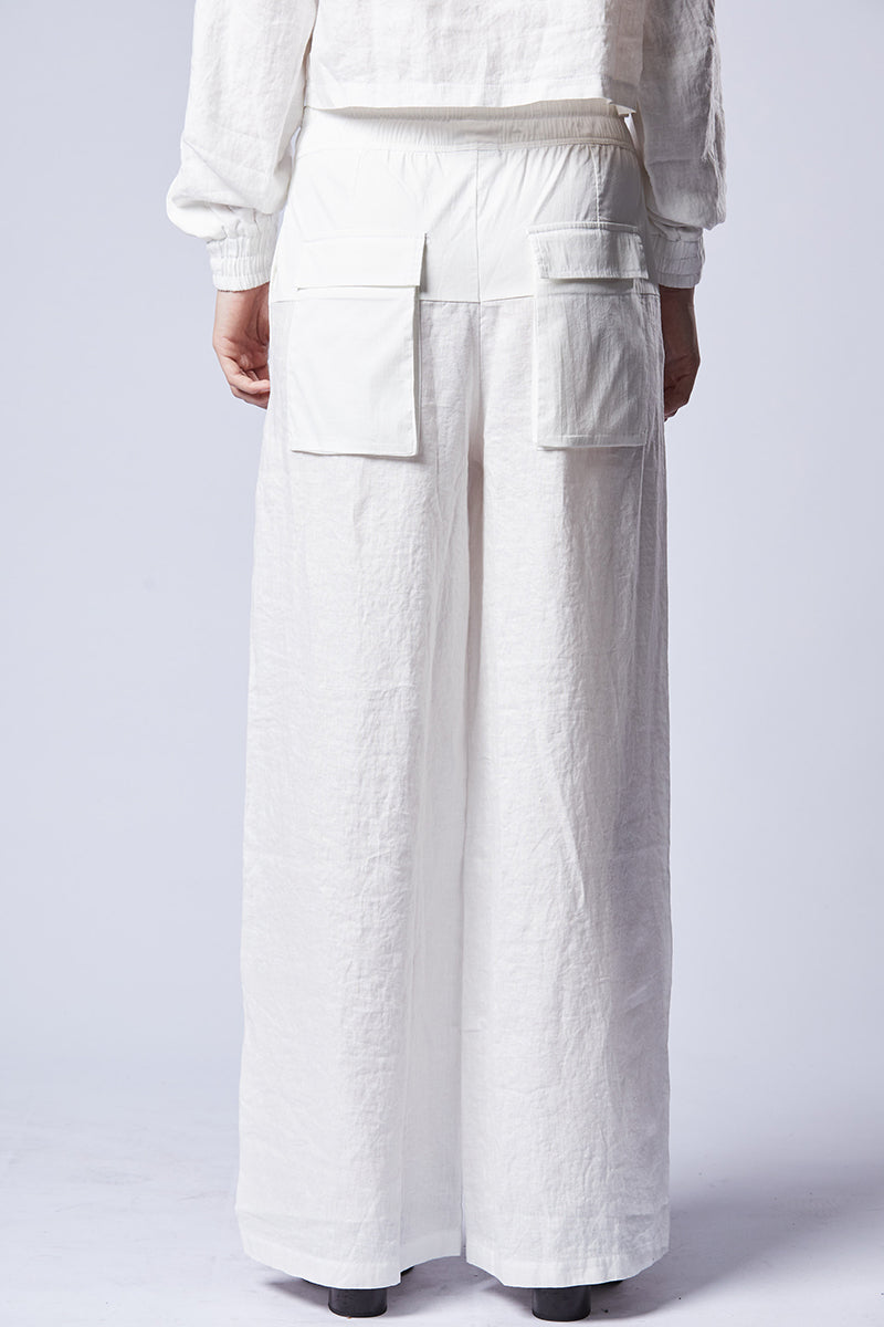 OFF WHITE LINEN PANTS