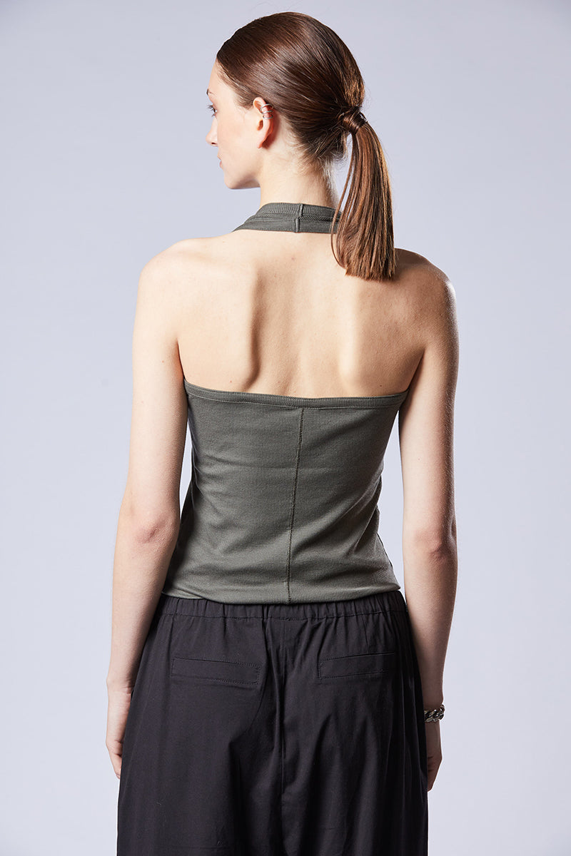 IVY GREEN OPEN BACK TOP