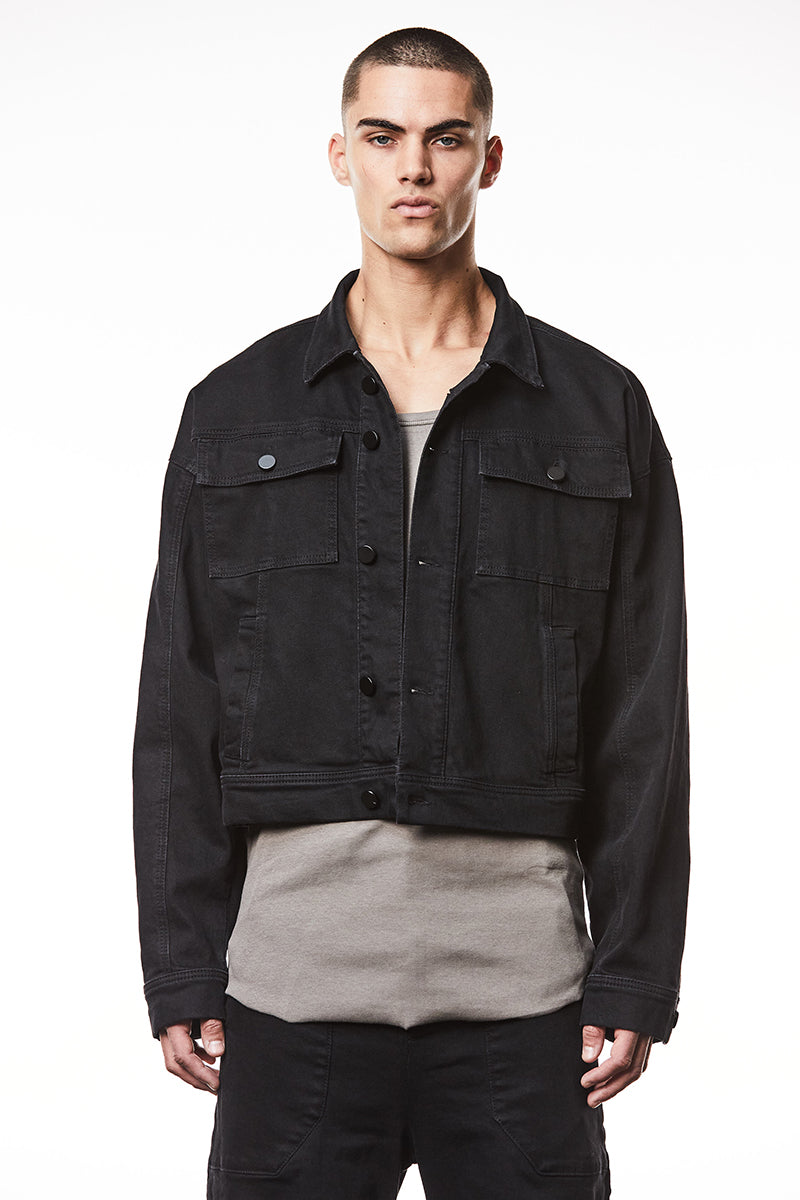 Thom Krom | Shop Online | Cropped Oversize Denim Jacket - Aleluya