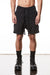 BLACK WASHED CRASHED SHORTS