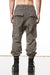 ROCK WIDE CRUSHED COTTON CARGO TROUSERS