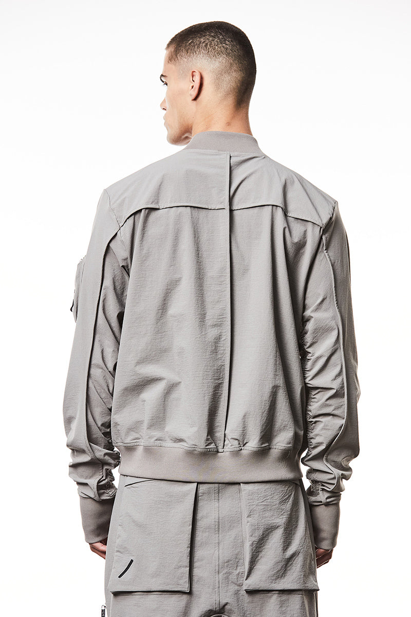 ROCK RISTOP NYLON STRETCH BOMBER JACKET