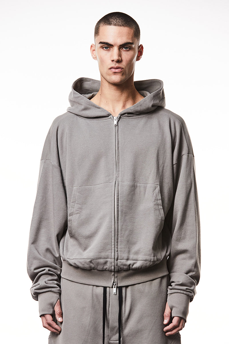 ROCK ZIPPED HOODIE