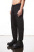 BLACK WOVEN CROPPED LEG TROUSERS